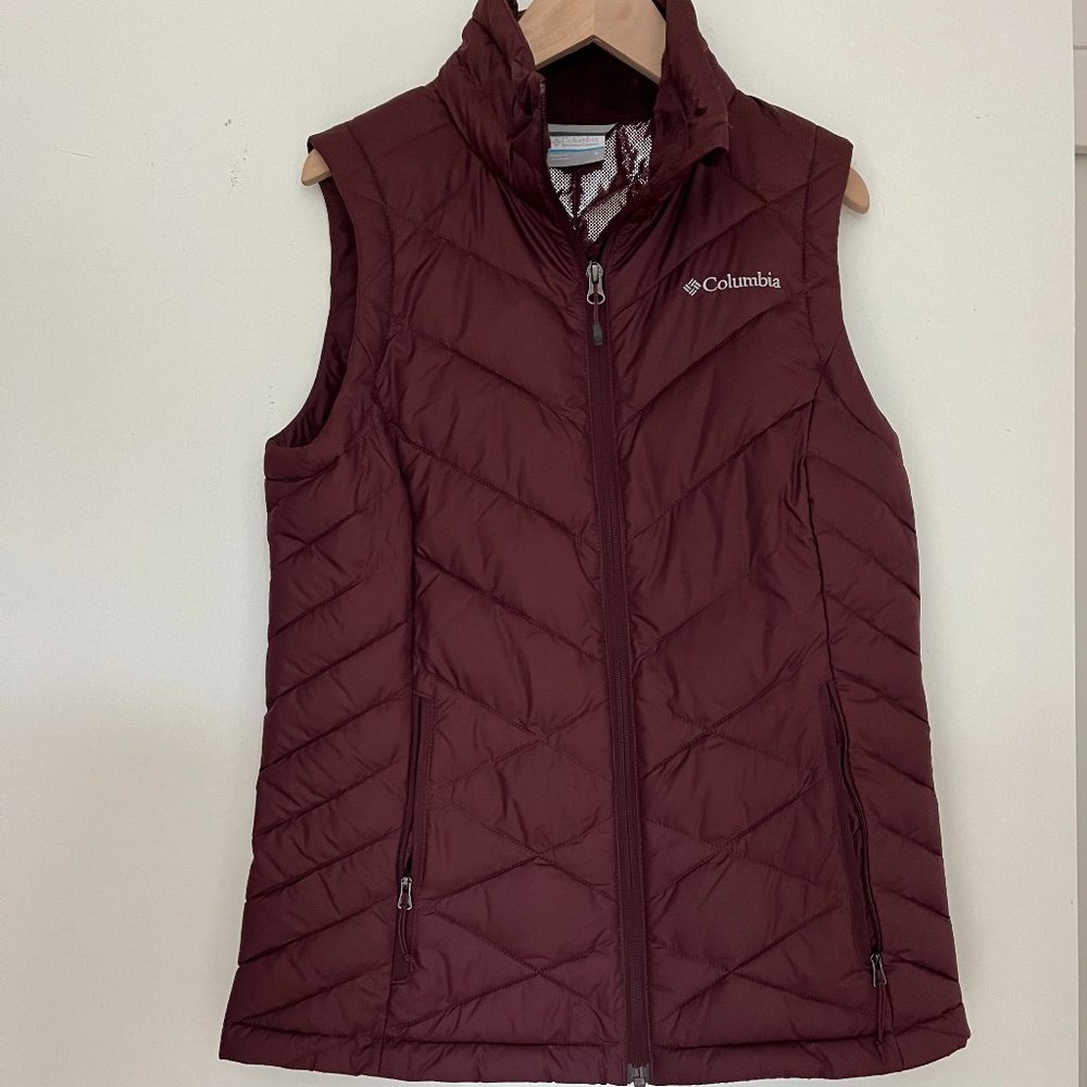 Columbia Heavenly vest in Malbec, size S